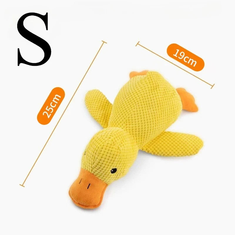 Duck Toy Plush Chew Resistant Durable Dog Toy with Quacking Sound