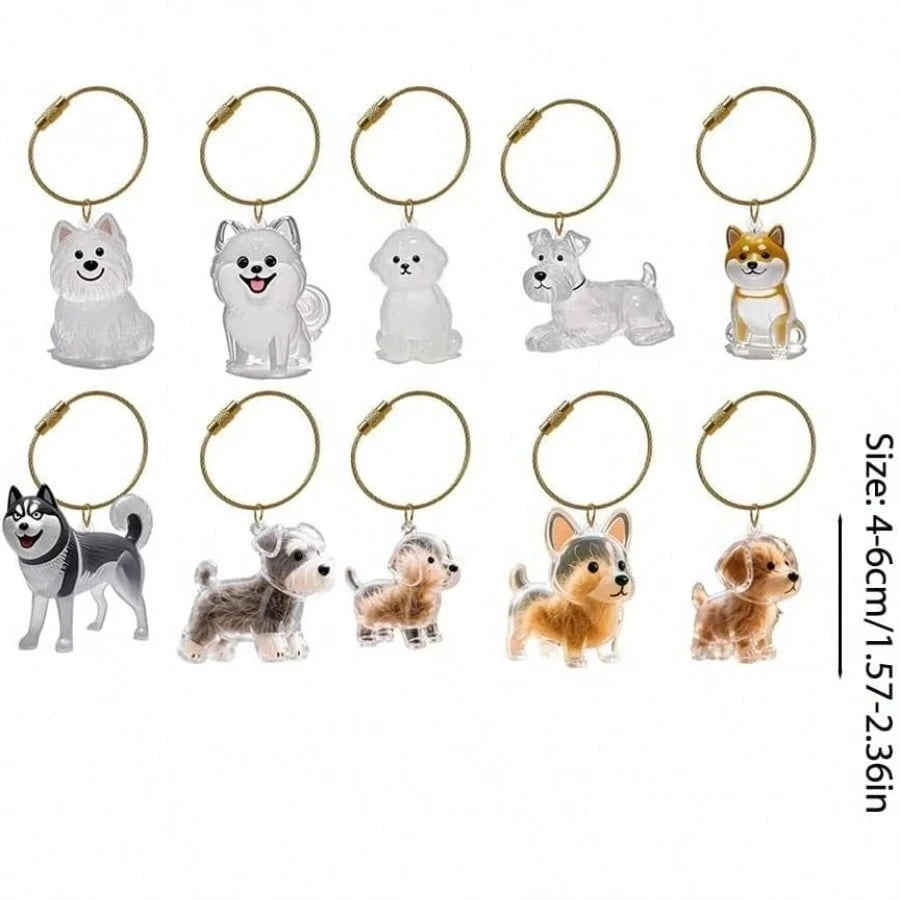 Transparent Dog Hair Storage Container Adorable Pet Keepsake Capsule