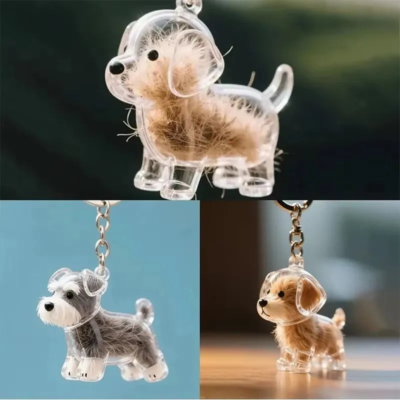 Transparent Dog Hair Storage Container Adorable Pet Keepsake Capsule