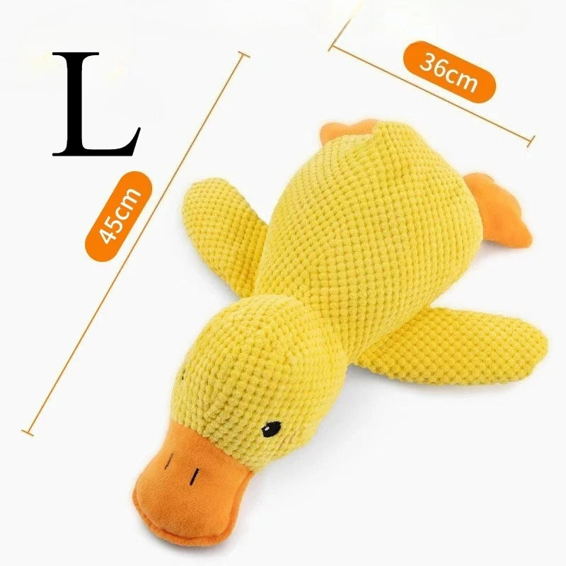 Duck Toy Plush Chew Resistant Durable Dog Toy with Quacking Sound